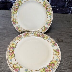 Vintage Edwin Knowles China Hostess Dessert Plates Set of 4